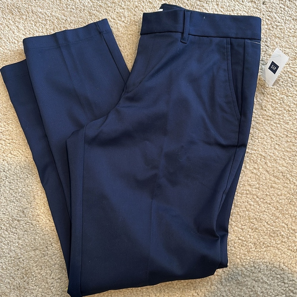 8 Tall NWT Gap Slim Crop Pant Navy